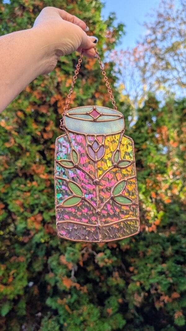 Iridescent Tulip Bottle