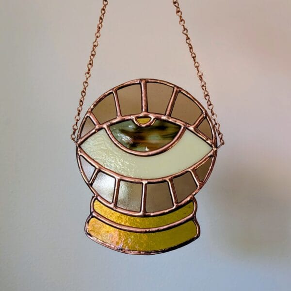 Crystal Ball - Open Eye - Brown