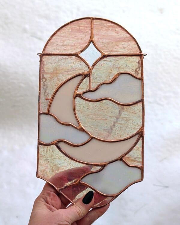 Mini Crescent Moon Panel - Pink